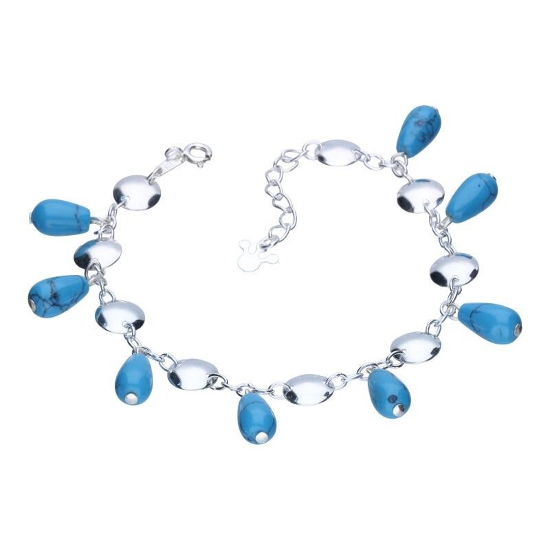 BRANSOLETA Z PODWIESZONYMI ELEMENTAMI,SREBRO PRÓBY 925