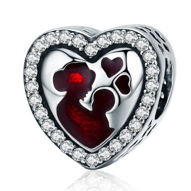 CHARMS BEADS do Pandora SREBRO 925 Matka z Dzieckiem 