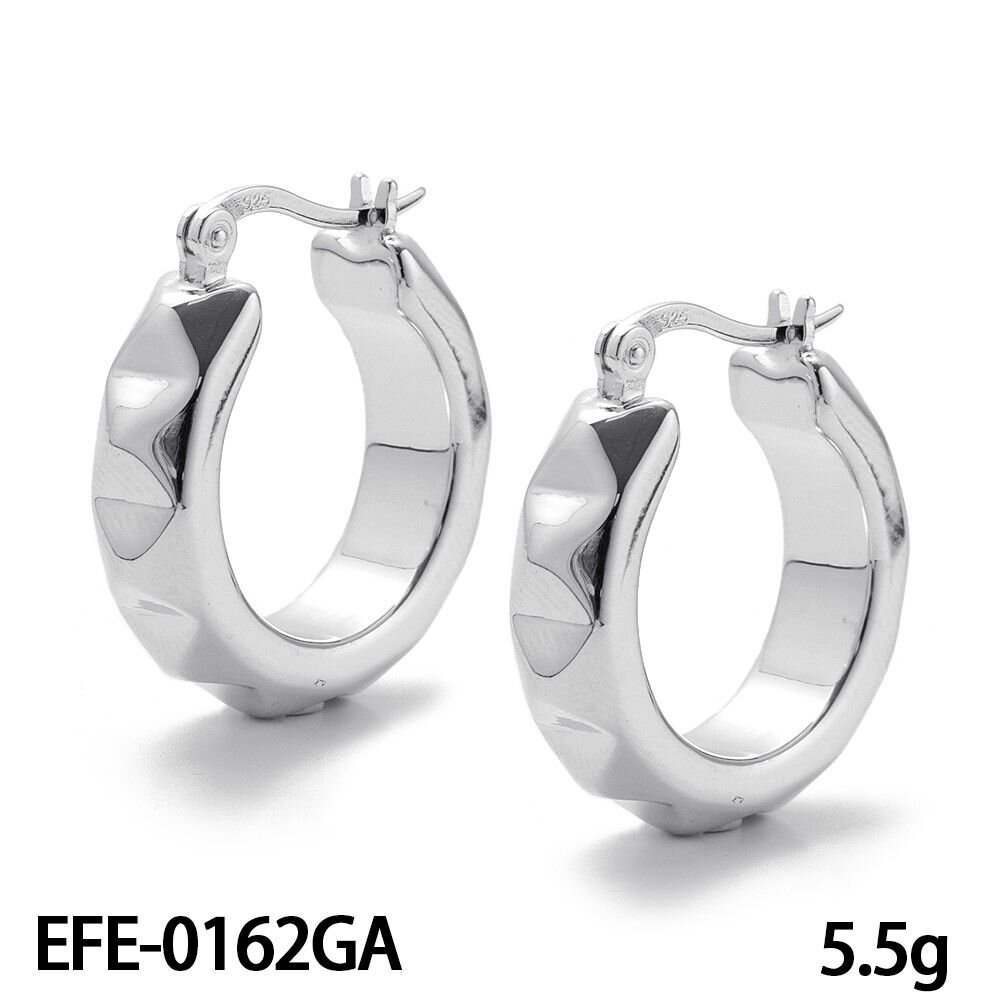 KOLCZYKI KOŁA WYTŁACZANE RODOWANE