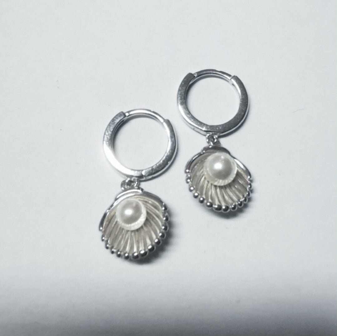 Kolczyki Srebro 925 Muszelki 