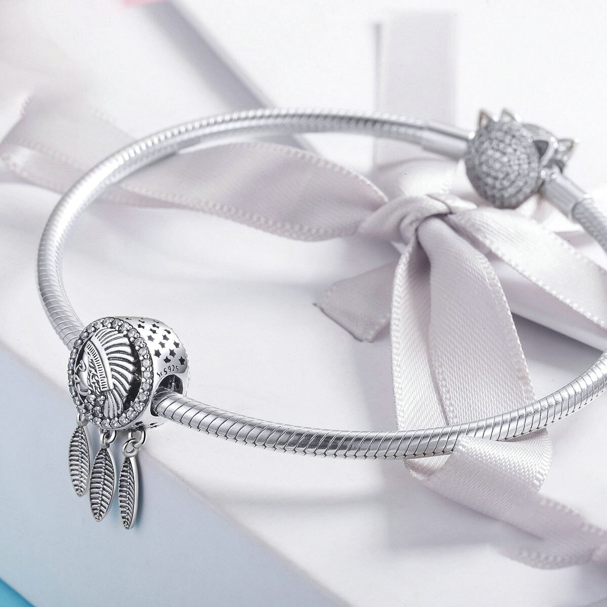 Koralik Zawieszka Beads do Pandora Srebro 925 Łapacz Snów 