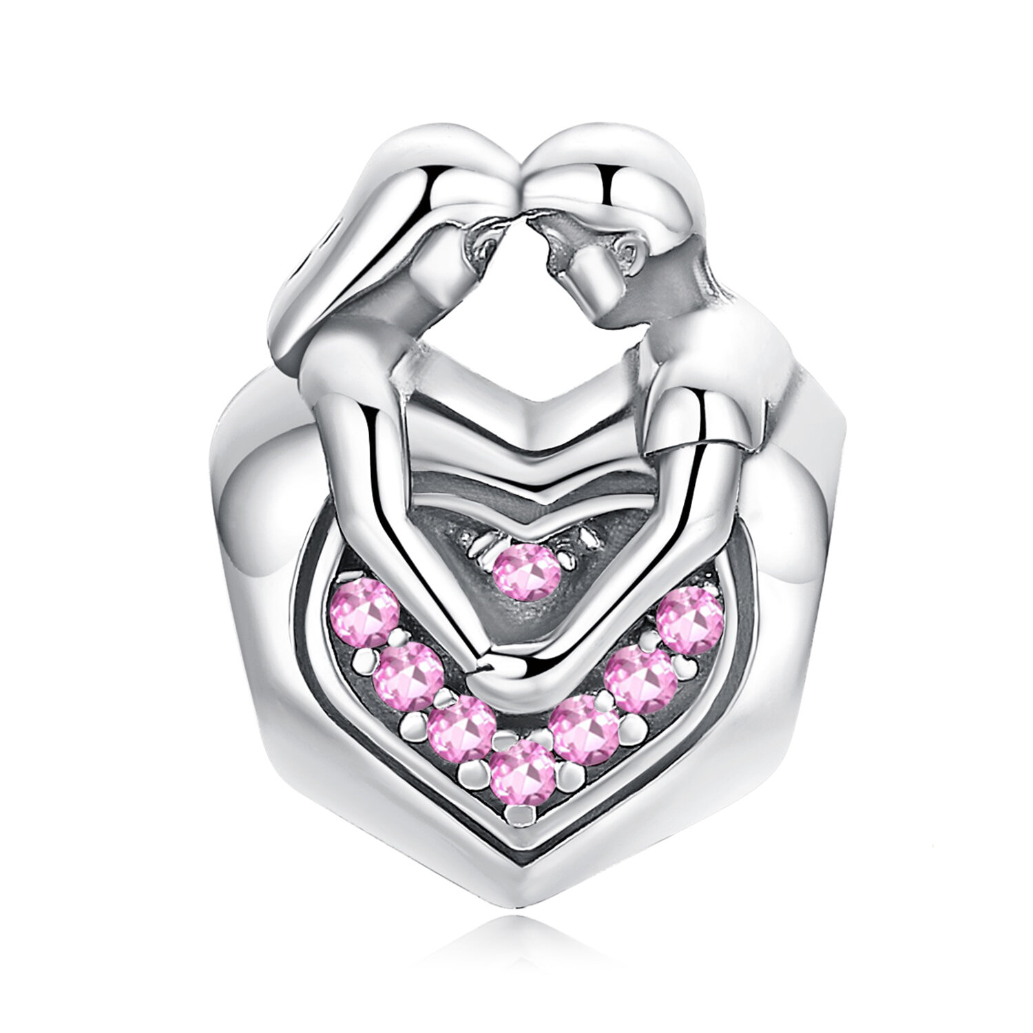 Koralik Zawieszka Beads do Pandora Srebro 925, Zakochana Para