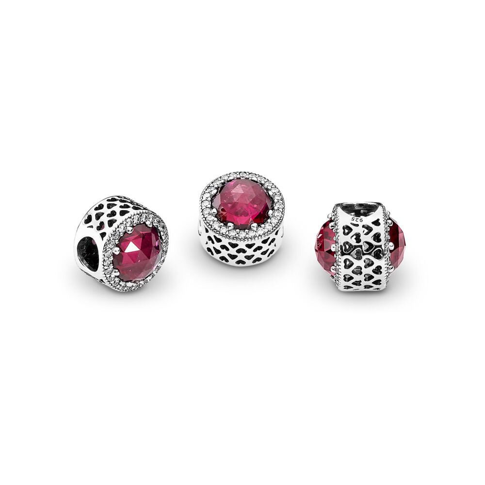 Koralik Zawieszka Beads Srebro 925 Blask Rubinu