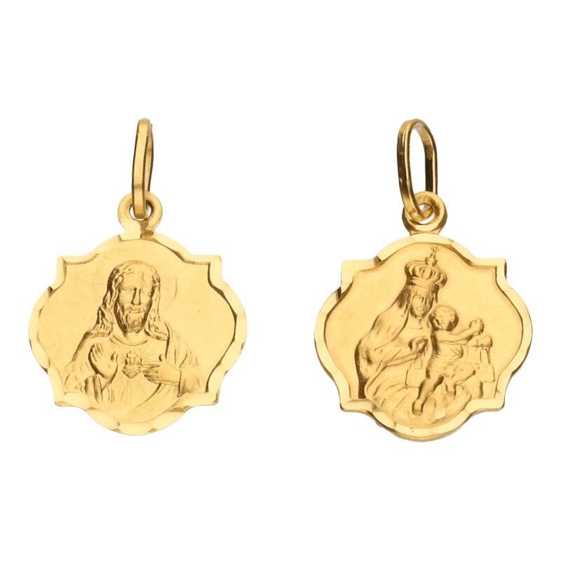 Medalik Złoto pr 333 Szkaplerz z Jezusem 