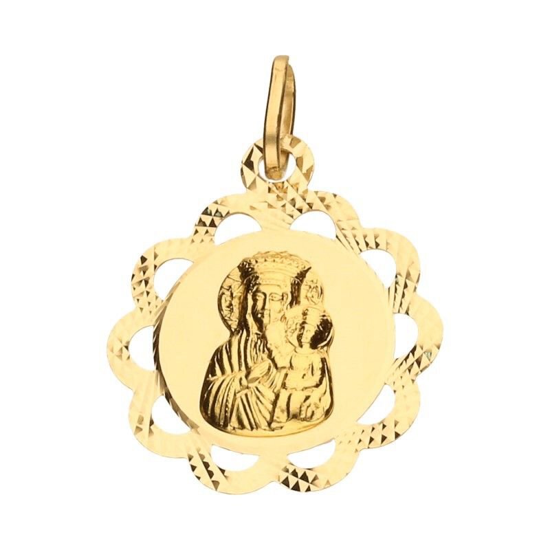 Medalik Złoto pr 585 Ażurowy Matka Boska 