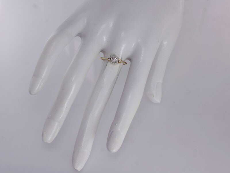ZŁOTY PIERŚCIONEK 585 BRYLANT 0.060ct - SI/H