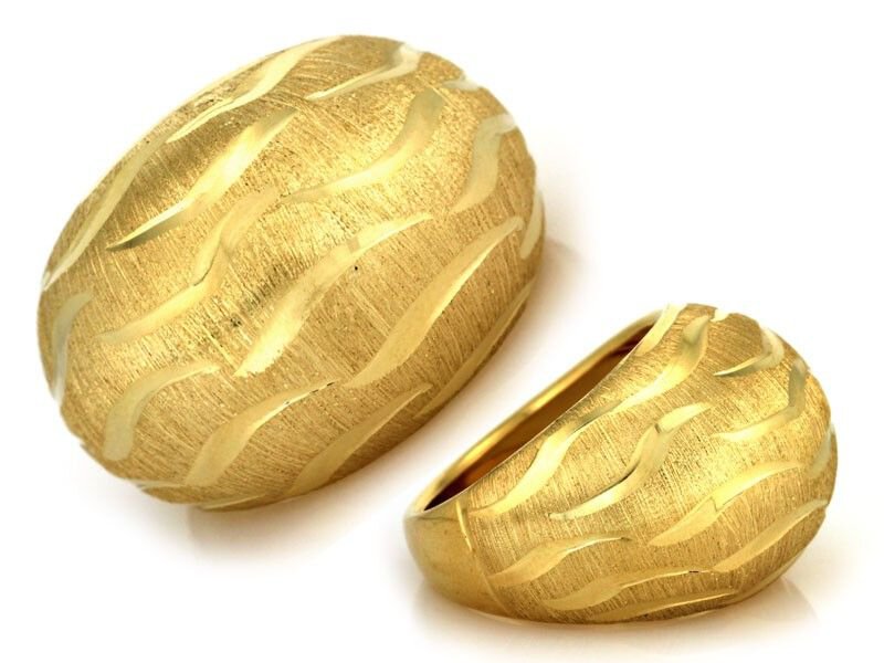 Pierścionek złoty Kopuła pr 585
