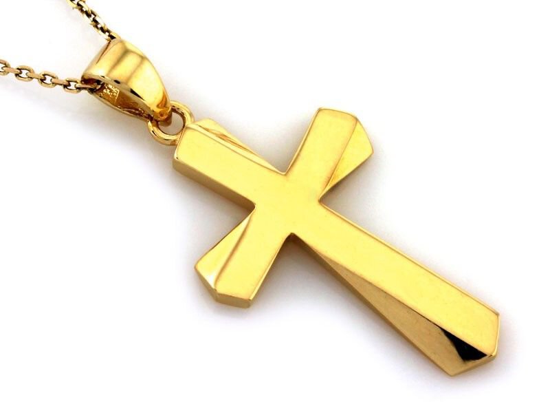 Złota ZAWIESZKA pr 333 Krzyżyk