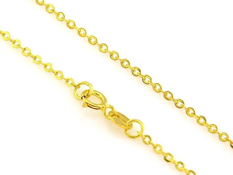 Zloty Łańcuszek pr 585 Rolo Ogniwa Dmuchane 1,1 mm