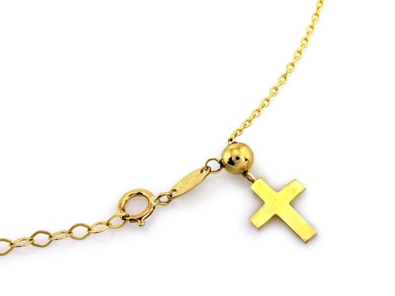 Złoty naszyjnik pr 333 Krzyżyk 5