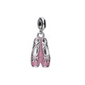 Koralik Zawieszka Beads do Pandora Srebro 925 Różowe Baletki 