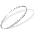 Bransoletka Bangle Sztywna Listki Srebro pr 925