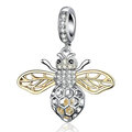 CHARMS BEADS do Pandora SREBRO 925 Pszczoła z Cyrkoniami 
