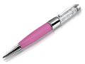Długopis USB 8GB z kryształami różowy