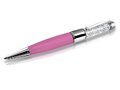 Długopis USB 8GB z kryształami różowy