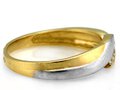 Dwukolorowy Złoty 333 pierścionek Zaręczynowy 2