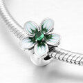 Koralik Zawieszka Beads do Pandora Srebro 925 Kwiatek Emaliowany 