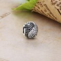 Koralik Zawieszka Beads Srebro 925 Rodowane Yin Yang Cyrkonie