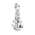 Koralik Zawieszka Little Beads do Pandora Srebro 925 Kotwica 