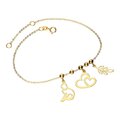 liteGOLD Bransoletka Celebrytka Trzy Elementy Subtelna Złoto pr 333