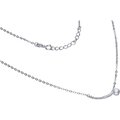 NASZYJNIK NA ŁAŃCUSZKU O SPLOCIE TYPU ANKIER,SREBRO PRÓBY 925,RODOWANE