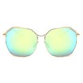 Okulary przeciwsłoneczne z filtrem UV400 Glam Square Zielone