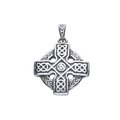 ZAWIESZKA AŻUROWA, SREBRO PRÓBY 925 OKSYDOWANE,KRZYŻ CELTYCKI