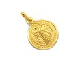 Złoty medalik próba 585 z Święty Benedykt