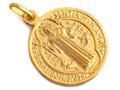 Medalik Złoto pr 585 Krzyż Świętego Benedykta 