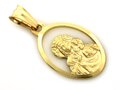 Złoty Medalik 585  Matka Boska Częstochowska 