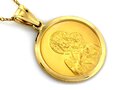 Medalik złoty duży matka Boska Częstochowska próba 585