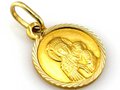 Złoty medalik Matka Boska z Dzieciątkiem próba 585