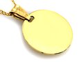 Złoty medalik okrągły z Matką Bożą Częstochowską próba 585