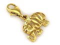 Złota ZAWIESZKA pr 333 Charms Słoń Ażurowy