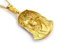 Złoty Medalik próba 585 Wizerunek Jezusa Dwukolorowy