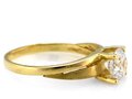 Złoty pierścionek 333 klasyczny zaręczynowy