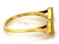 Złoty pierścionek z cyrkoniami 585