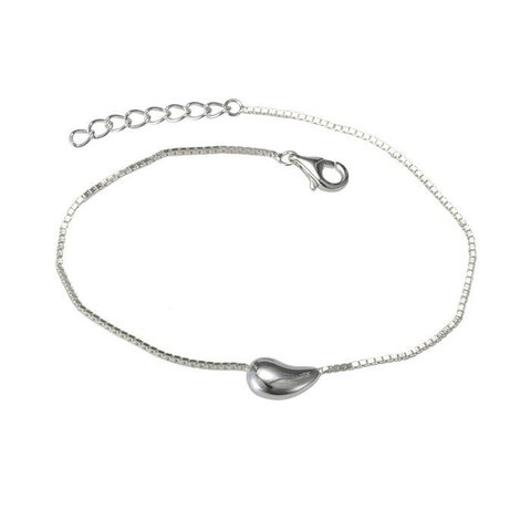 BRANSOLETA  SREBRNA 925, RODOWANA KROPLA