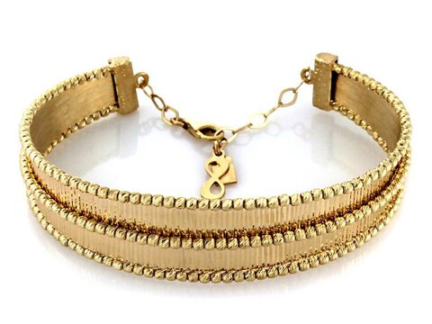 Bransoletka złota pr 585 Gruba