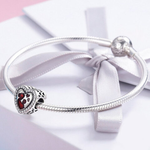 CHARMS BEADS do Pandora SREBRO 925 Matka z Dzieckiem 
