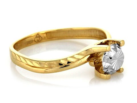 Klasyczny złoty pierścionek 585