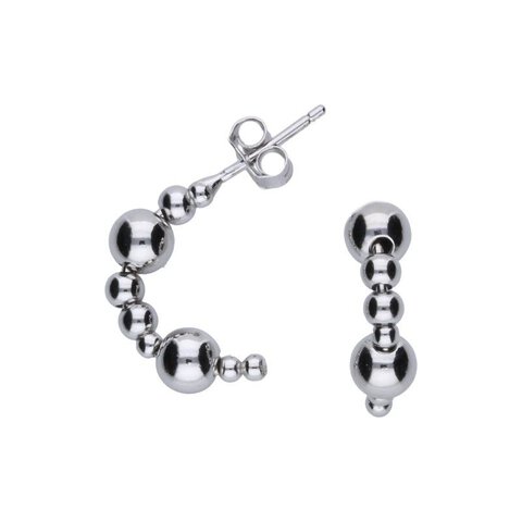 KOLCZYKI NA SZTYFCIE, SREBRO PRÓBY 925, KULKI 