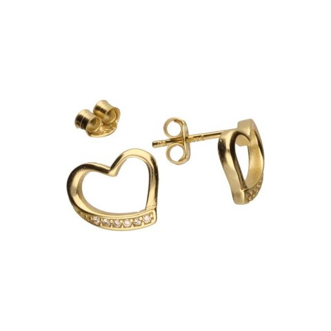 KOLCZYKI AŻUROWE NA SZTYFCIE Z CYRKONIAMI,BIAŁE CYRKONIE