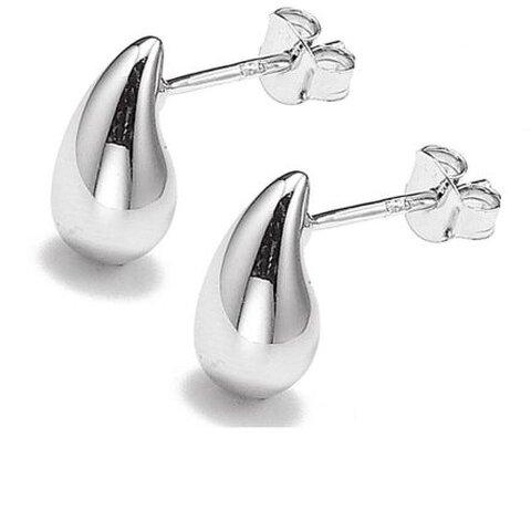 KOLCZYKI  NA SZTYFCIE, SREBRO PRÓBY 925 RODOWANE,KROPELKI