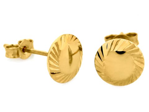 Kolczyki złote próba 375 Pinezki 5,7 mm 