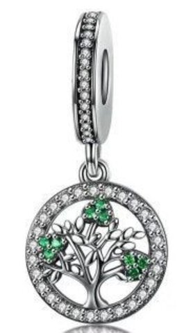 Koralik Zawieszka Beads do Pandora Srebro 925 Drzewko Szczęścia