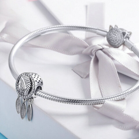Koralik Zawieszka Beads do Pandora Srebro 925 Łapacz Snów 