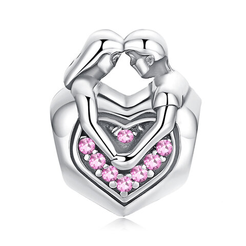 Koralik Zawieszka Beads do Pandora Srebro 925, Zakochana Para