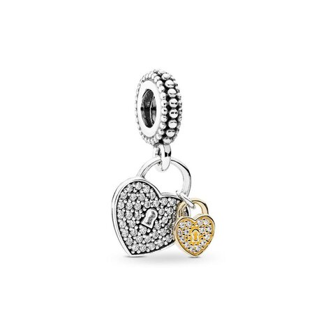 Koralik Zawieszka Beads Srebro 925 Kłódki Miłości