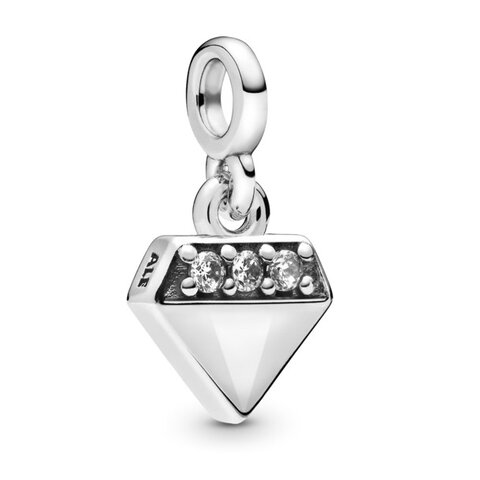 Koralik Zawieszka Little Beads do Pandora Srebro 925 Diament
